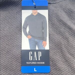 GAP Men's  gray Textured Hoodie Large NWT